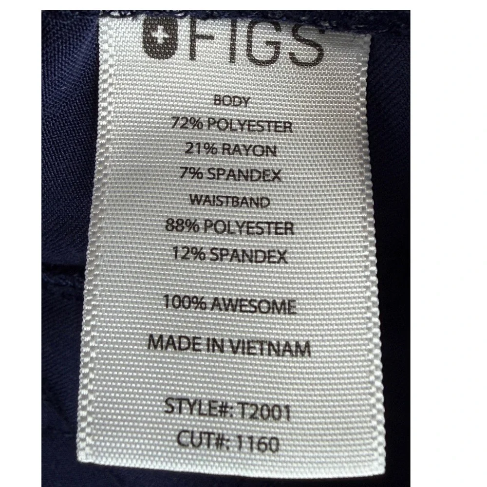 FIGS Technical Collection Mens T2001 Blue Cargo Scrub Pants‎ Size Medium M